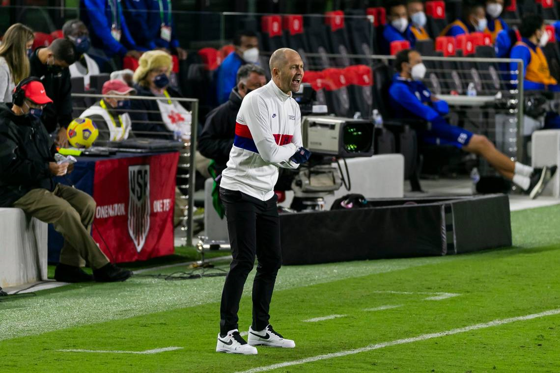 Gregg Berhalter Wearing Limited G-Dragon Air Force 1s